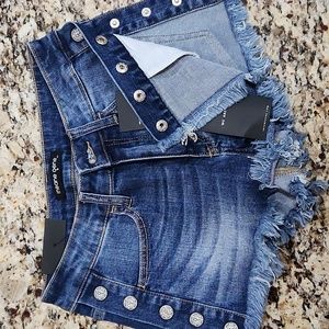 Blue jean shorts